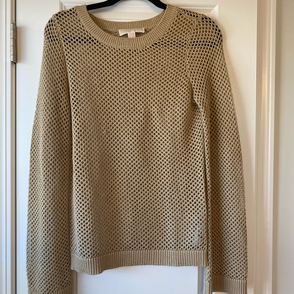 Michael Kors gold knitted sweater
